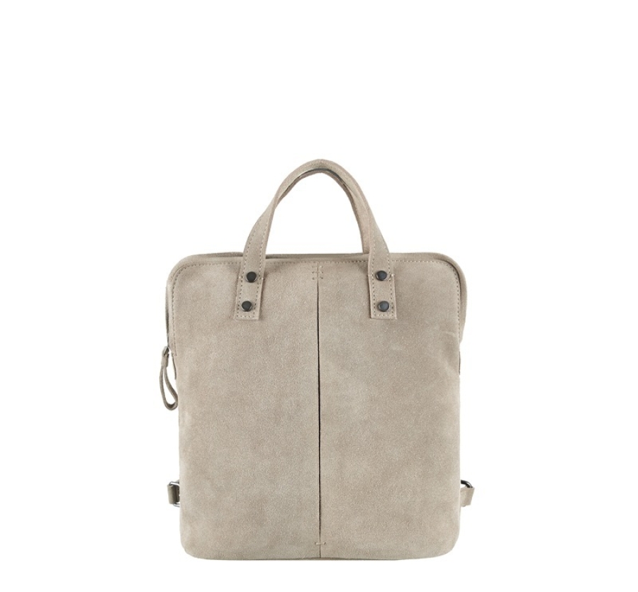 LITTLE BACKPACK SUEDE GREY